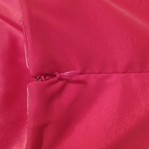 Le Chateau Orange Strapless Dress - Picture 9 of 15